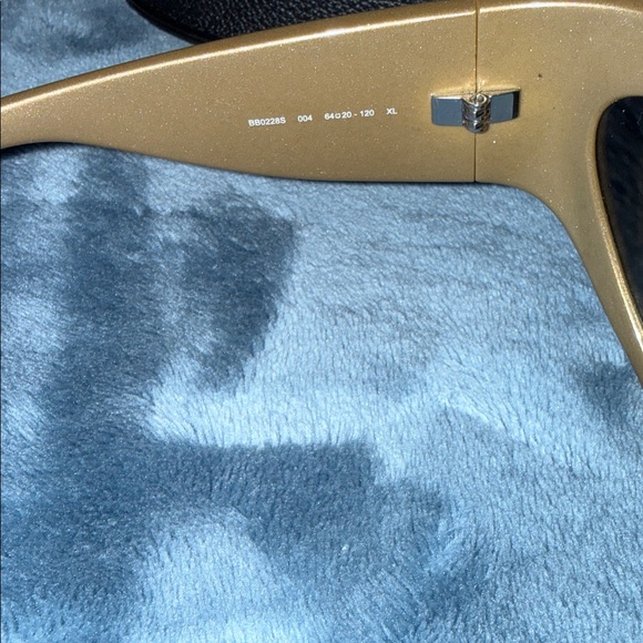 Balenciaga Gold Shield Runway Glasses - Picture 6 of 8